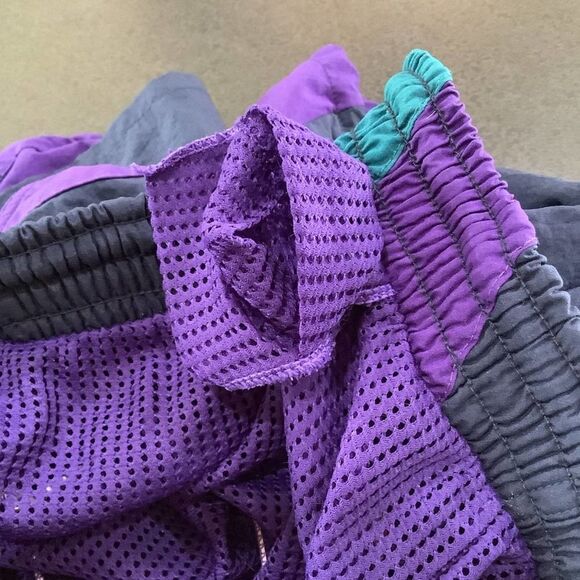 Vintage 90’s Speedo Swim Trunks Colorful Bright Colorblock Swimsuit - Picture 10 of 13